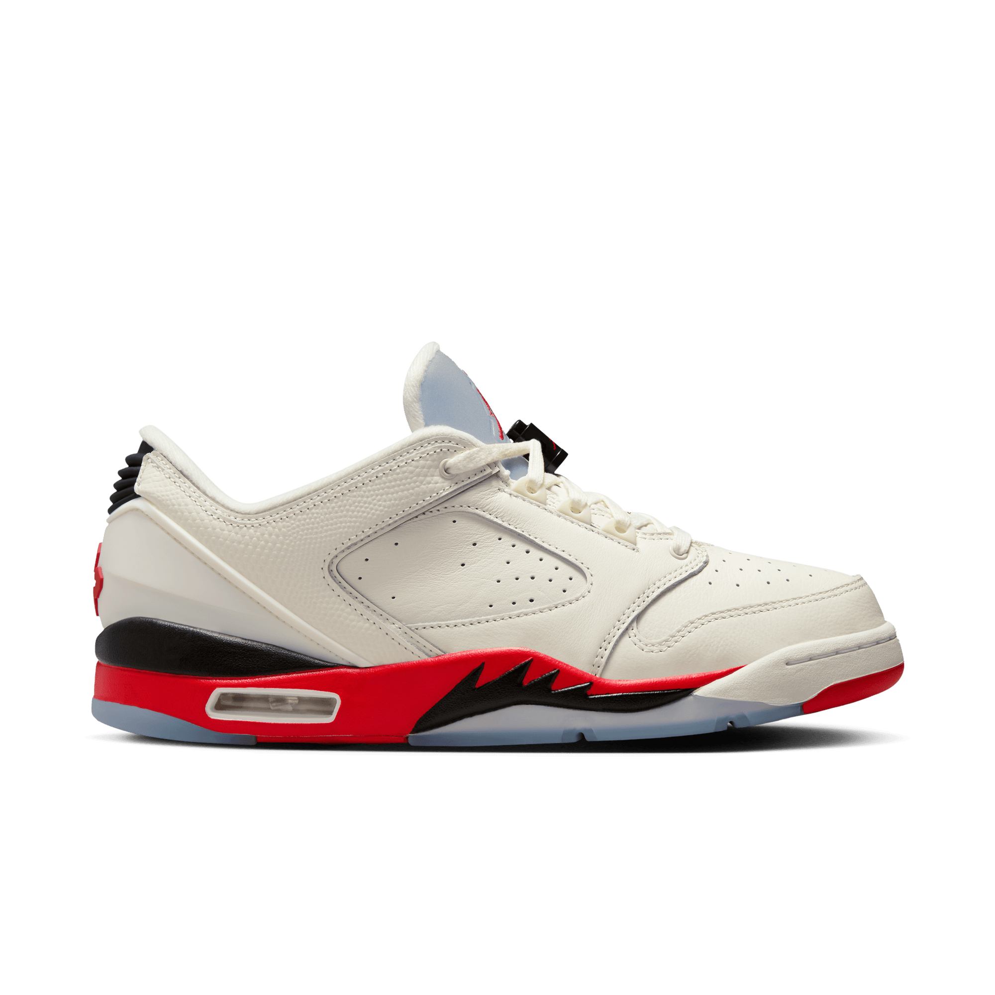 Jordan Sixty Plus Low "Sail/Fire Red/Black/Reflect Silver" Men's Shoe - SAIL
